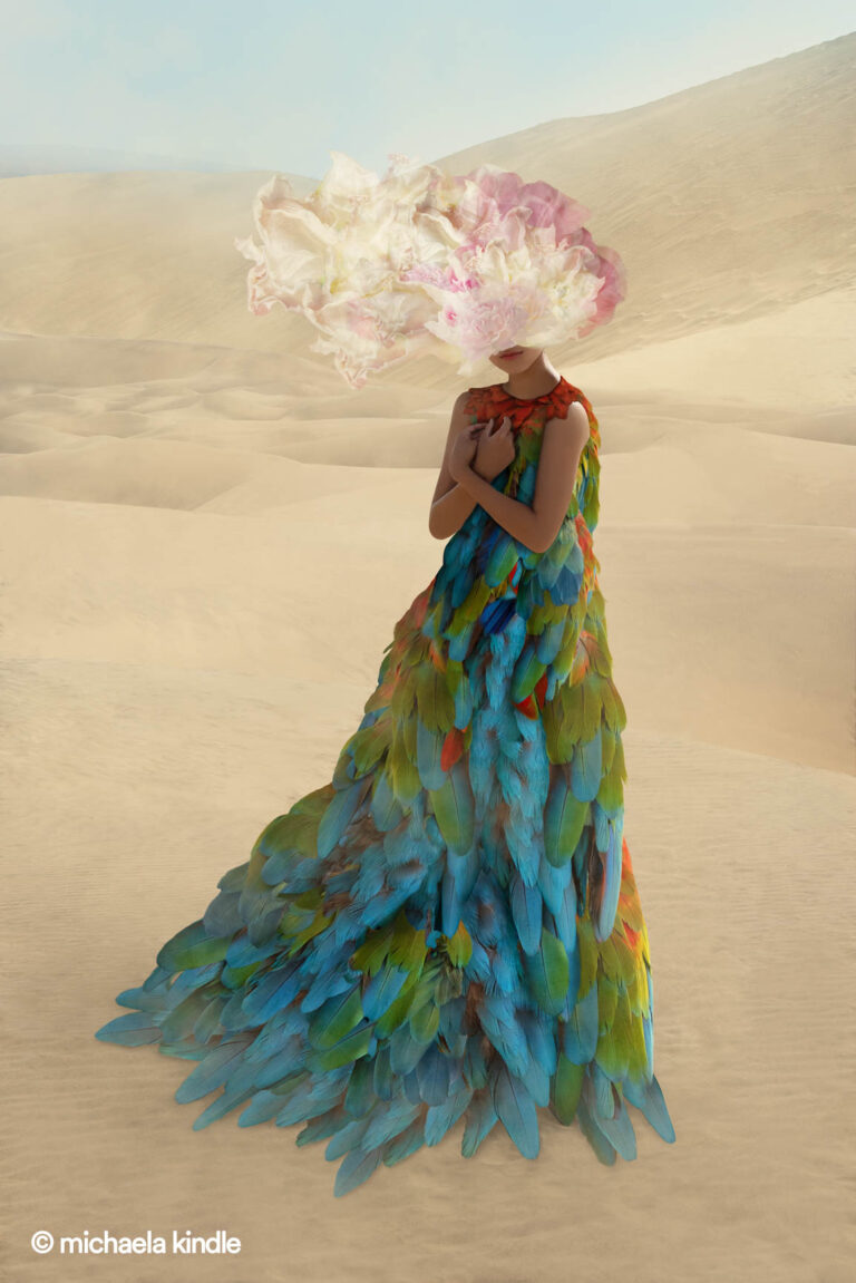 Awakening – digitale Fotocollage von Michaela Kindle, Serie The Path of a Dreamer | digital photo collage by Michaela Kindle